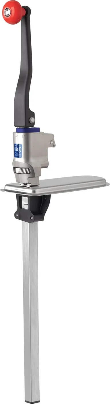 Bench-mounted can opener