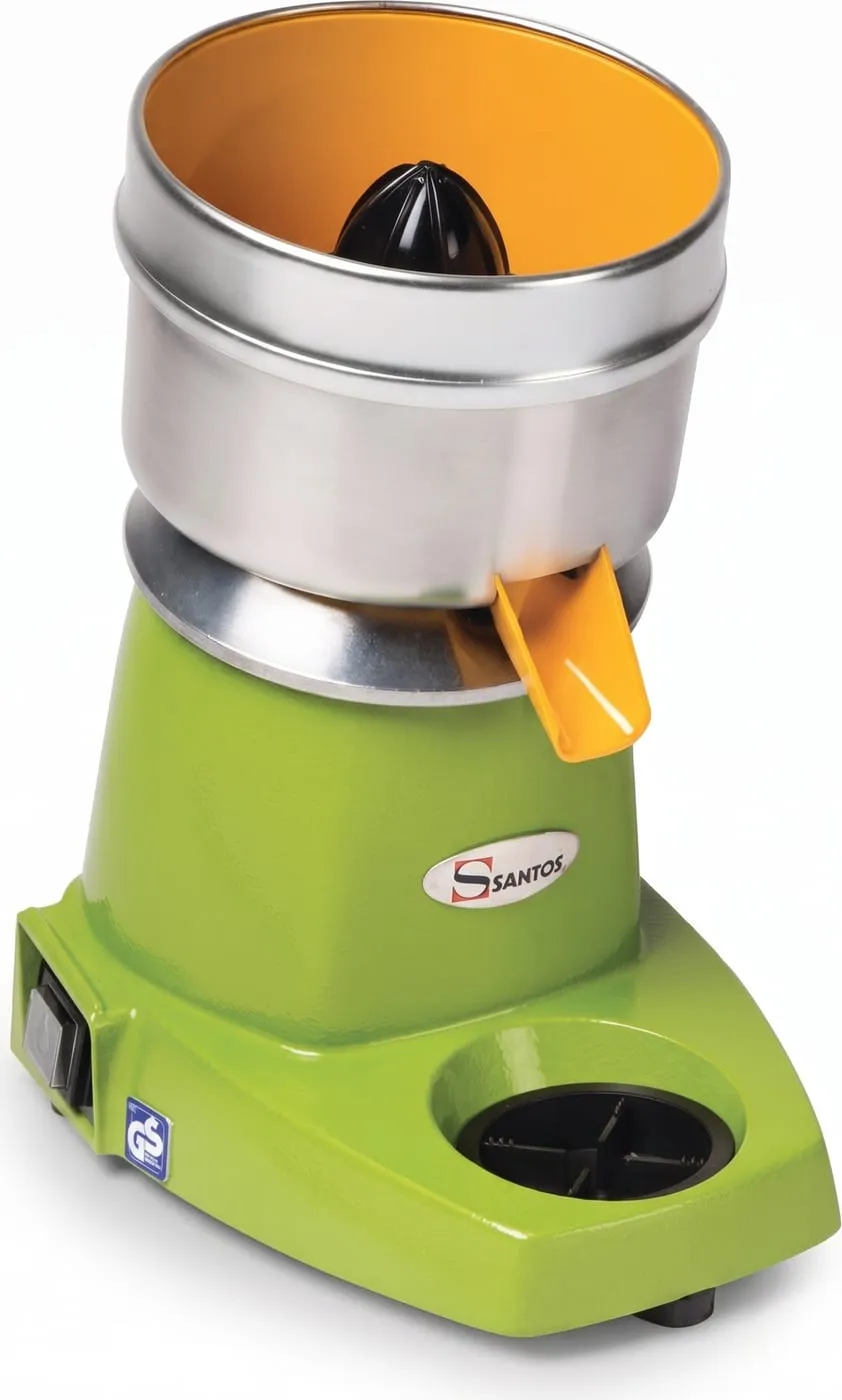Commercial citrus juicer with stainless steel bowl