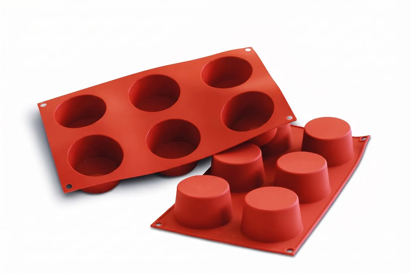 6-cavity silicone muffin mould