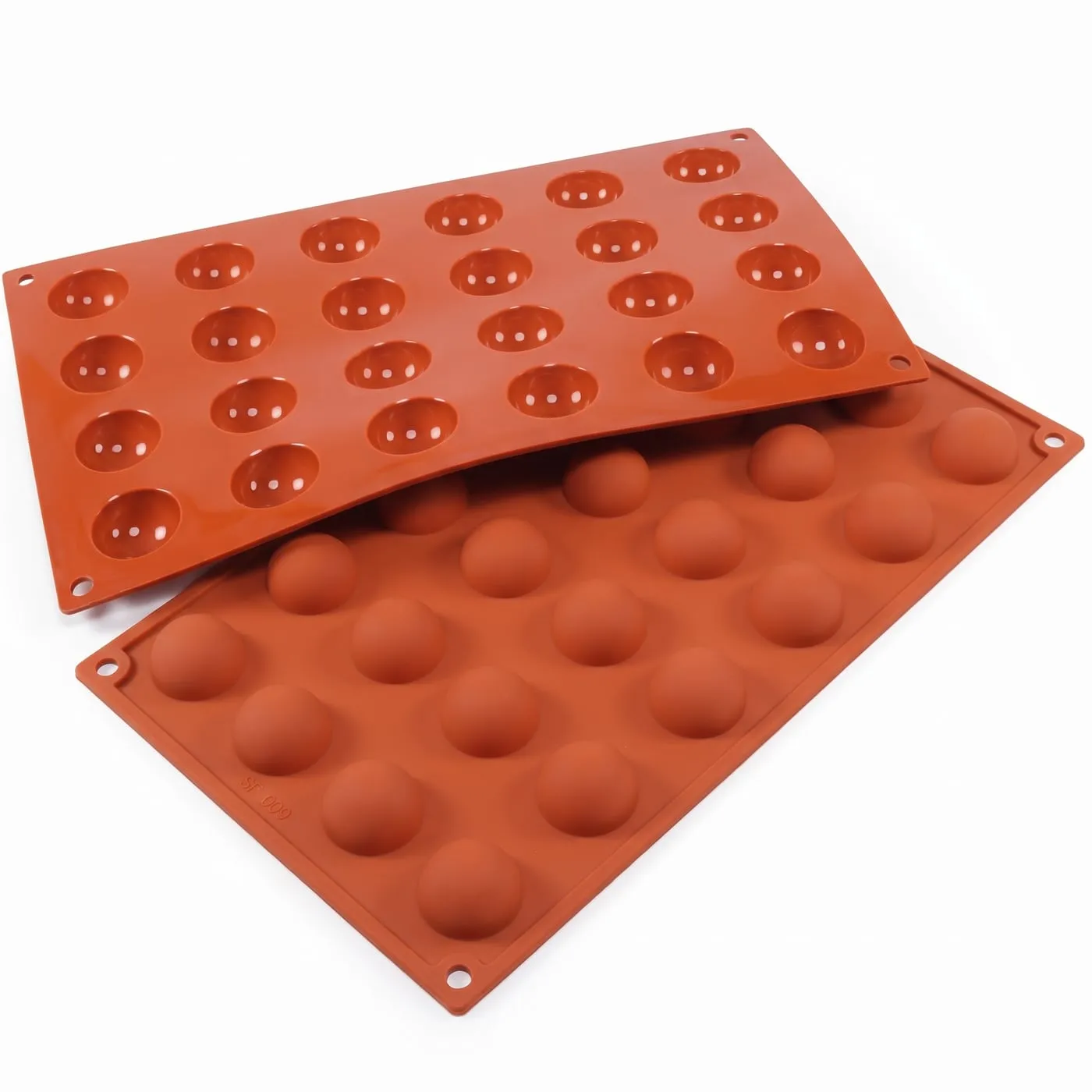 Mini half-sphere silicone mould, 24 cavities