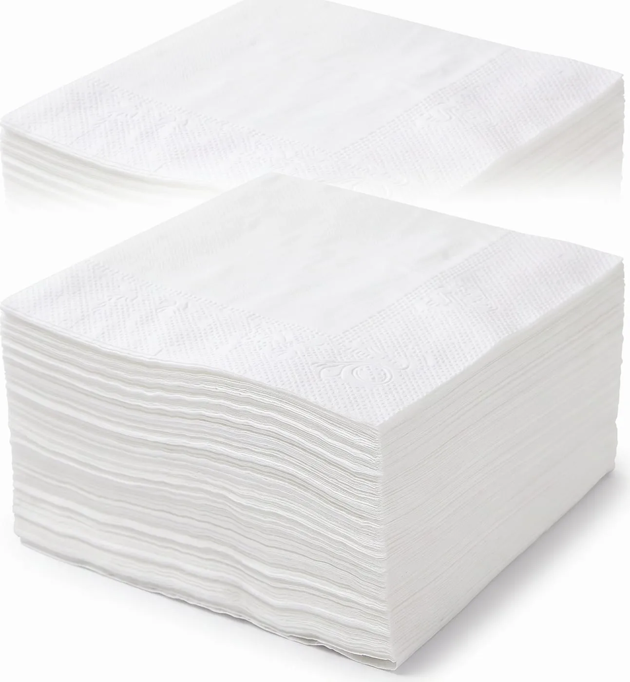 White paper napkins