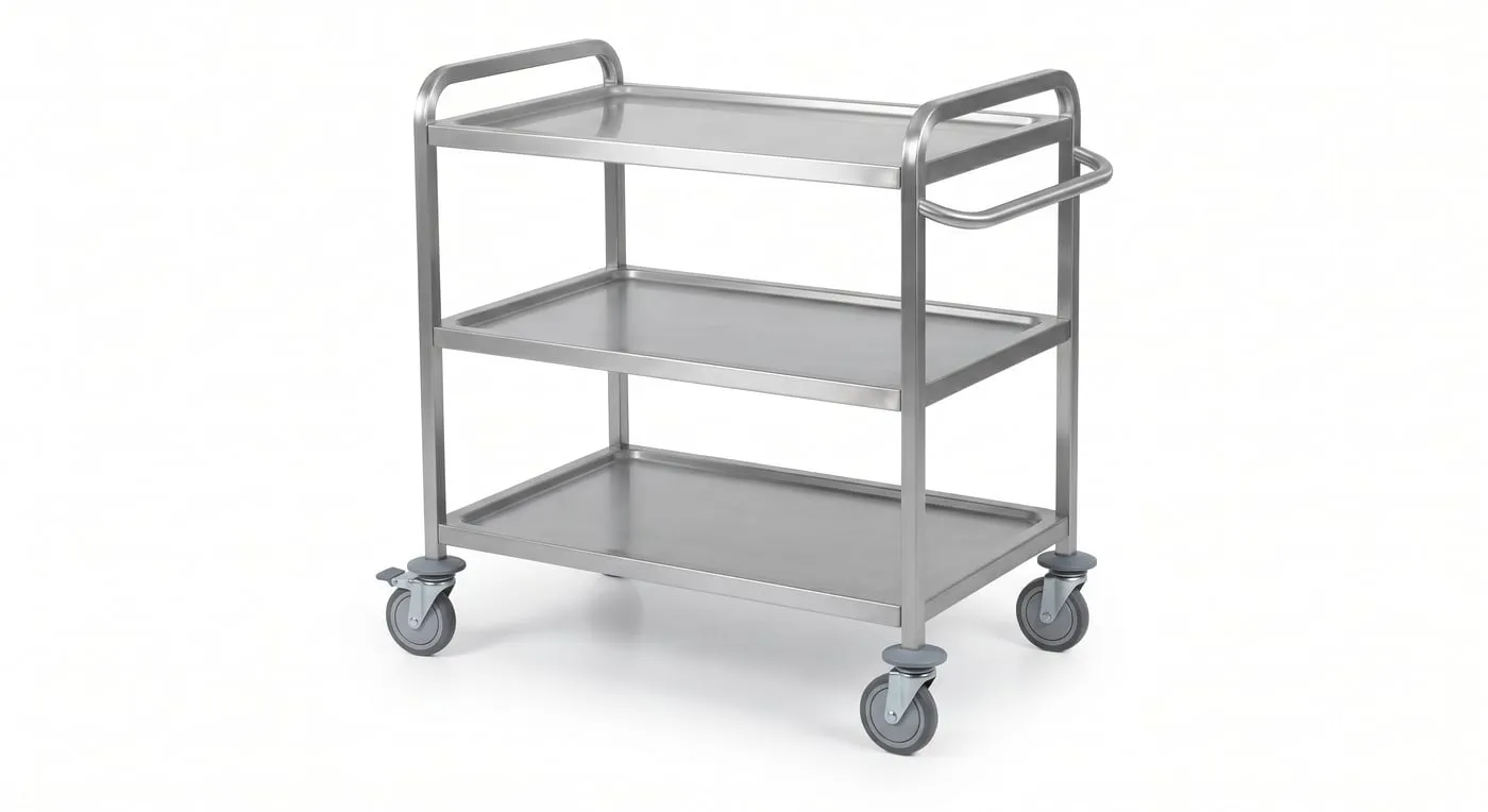 Stainless Steel Service Trolley